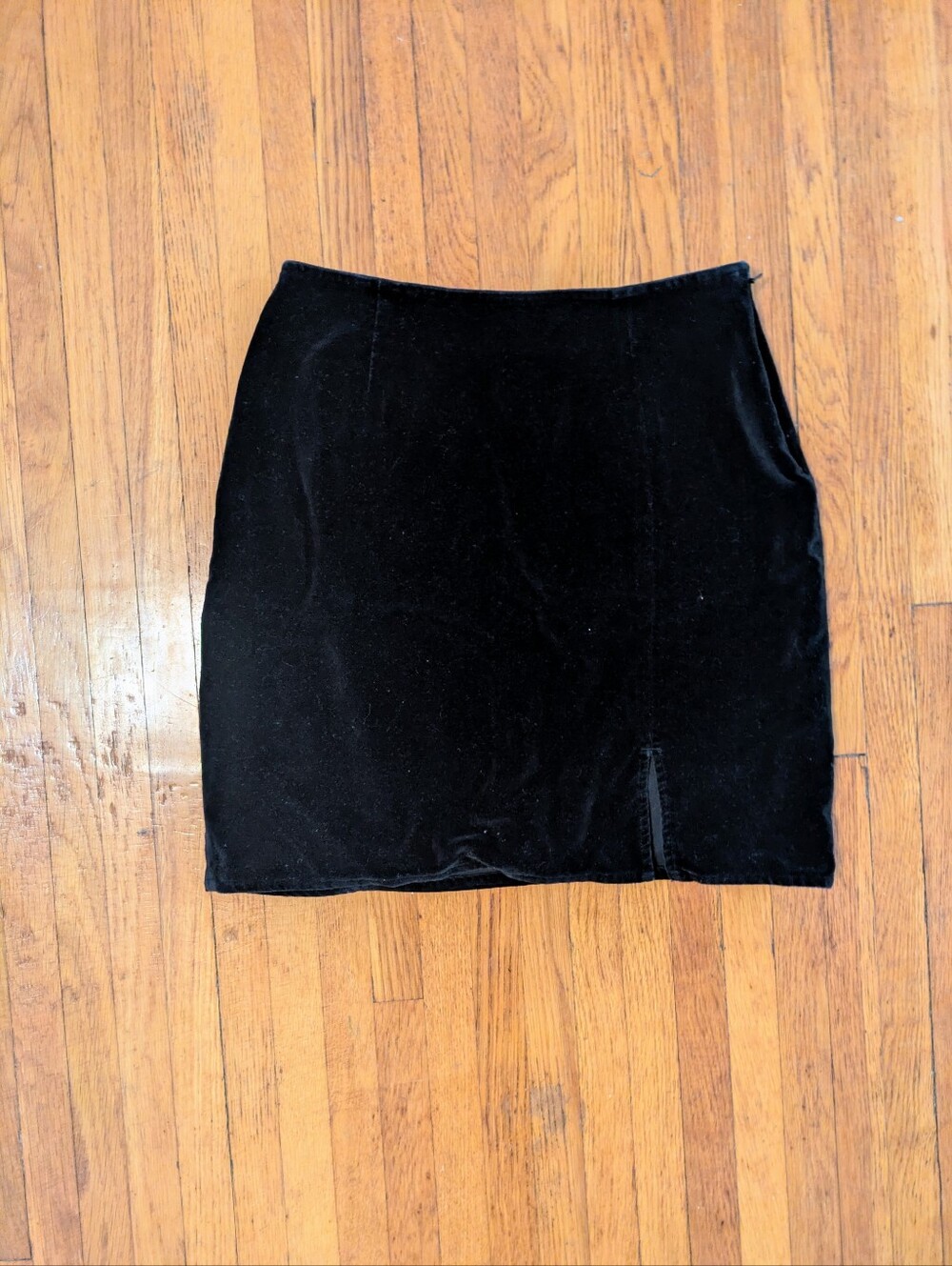 Vintage 90s Calvin Klein Jeans Black Velvet mini skirt size 4